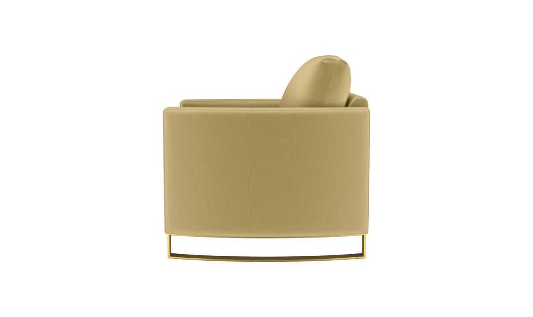 Coaster Corliss Fabric Curved Track Arm Accent Chair-Jenniferfurniture