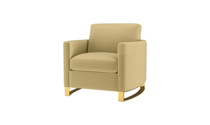 Coaster Corliss Fabric Curved Track Arm Accent Chair-Jenniferfurniture