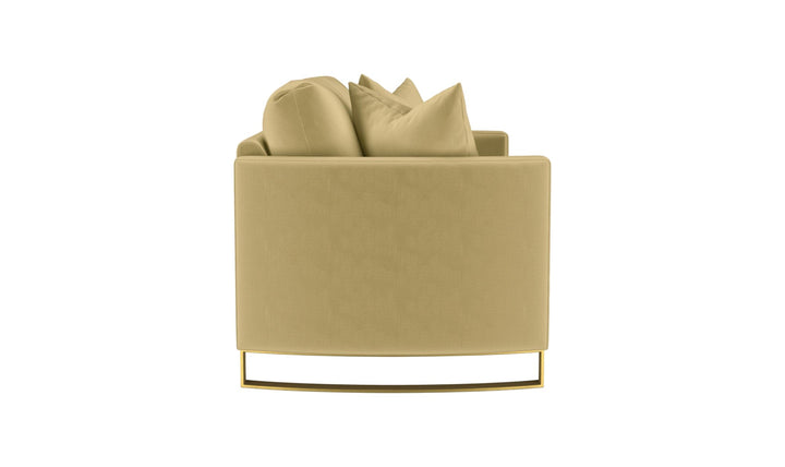 Coaster Corliss Fabric Curved Track Arm Accent Loveseat-Jenniferfurniture