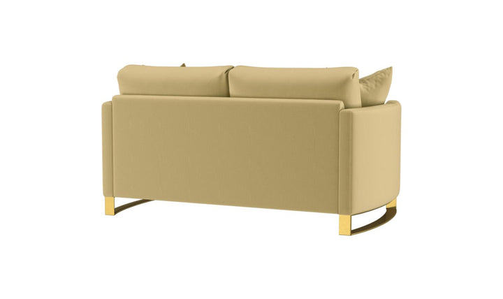 Coaster Corliss Fabric Curved Track Arm Accent Loveseat-Jenniferfurniture