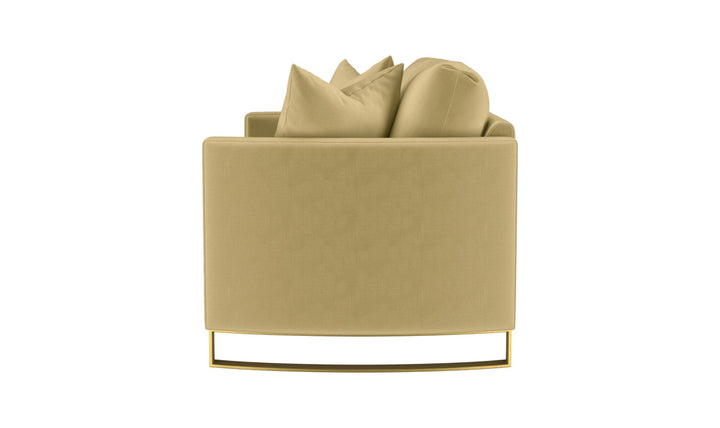 Coaster Corliss Fabric Curved Track Arm Accent Loveseat-Jenniferfurniture