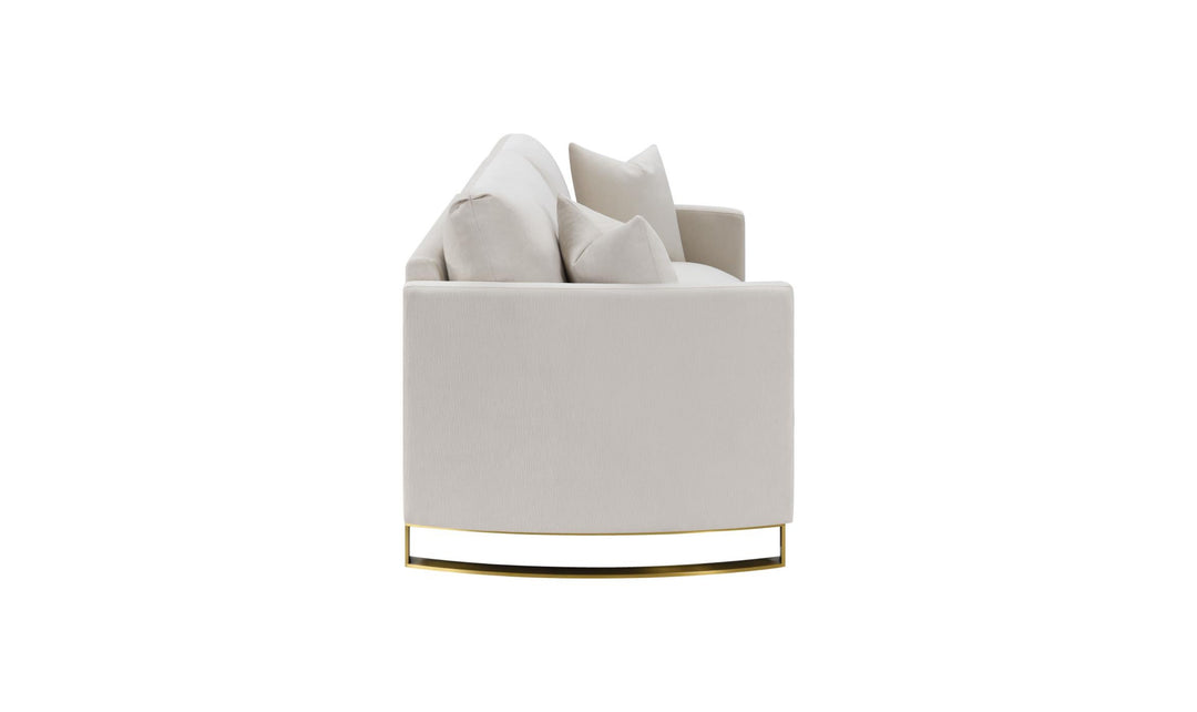 Coaster Corliss Fabric Curved Track Arm Accent Loveseat-Jenniferfurniture