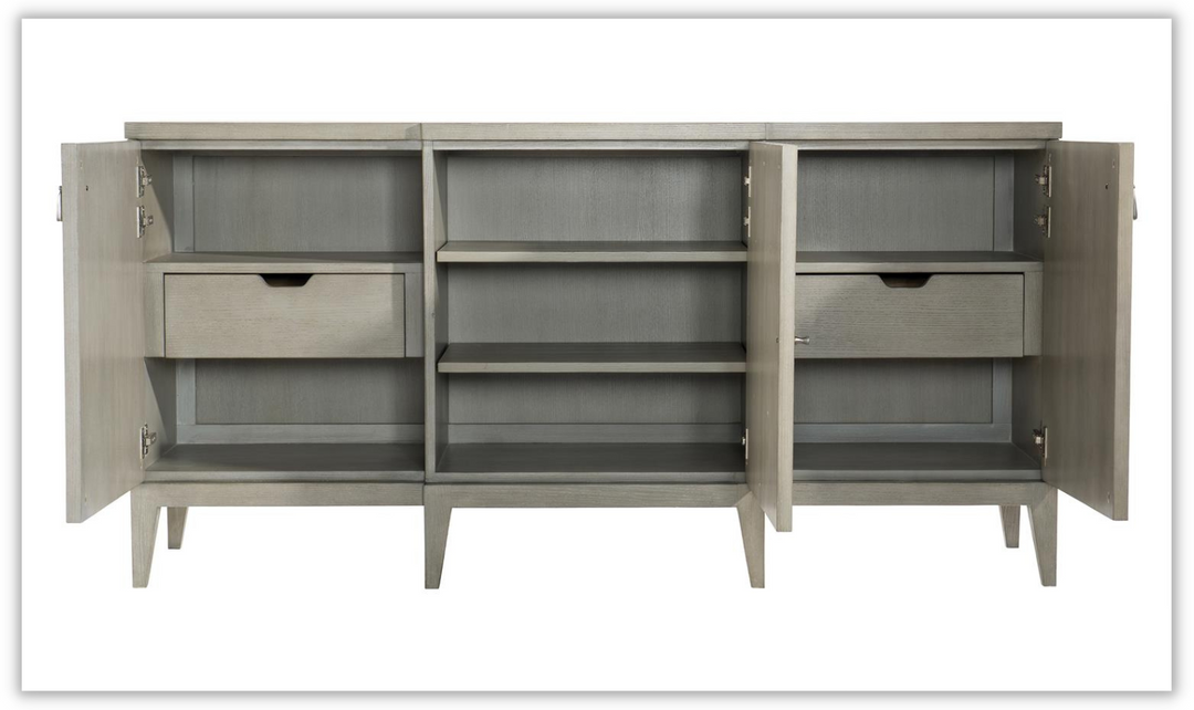 Cornelia 2 Drawers Buffet in Cream with Adjustable Glides