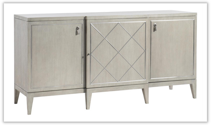 Cornelia 2 Drawers Buffet in Cream with Adjustable Glides