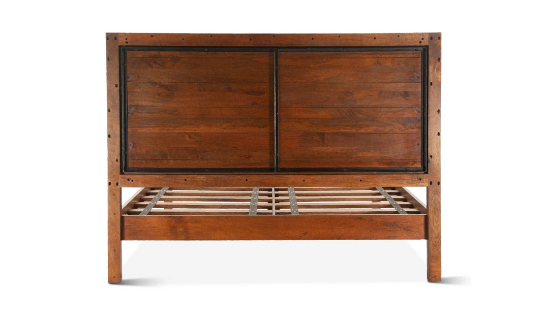 Cosmopolitan King/Queen Bed in Honey Brown-Jennifer Furniture
