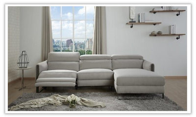 Could Sectional Sofa with Headrest in Light Gray