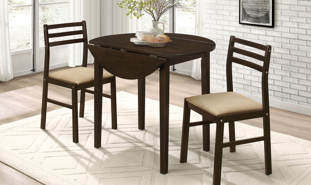 Counter Height Table And Chair Set 3 Pc - Jennifer Furniture