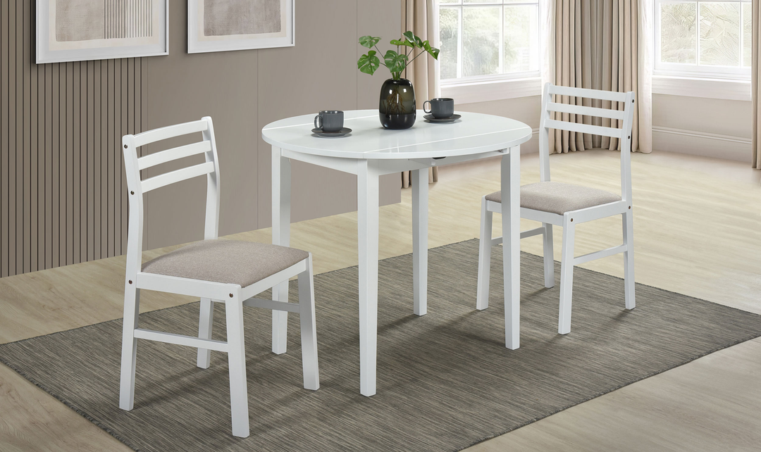 Counter Height Table And Chair Set 3 Pc - Jennifer Furniture