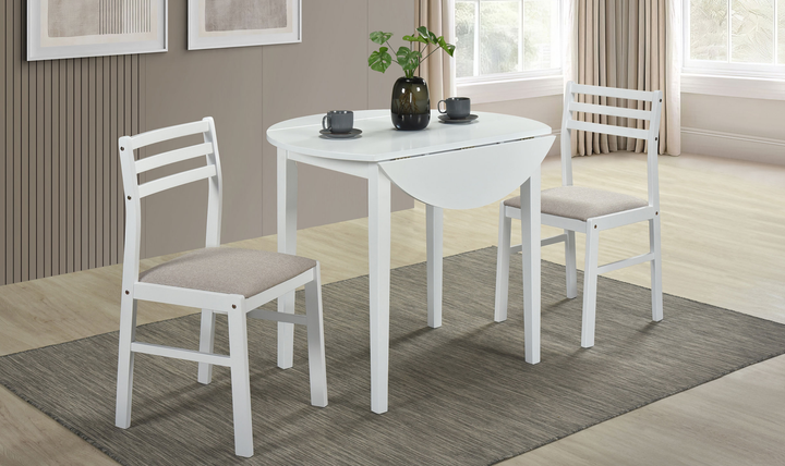 Counter Height Table And Chair Set 3 Pc - Jennifer Furniture