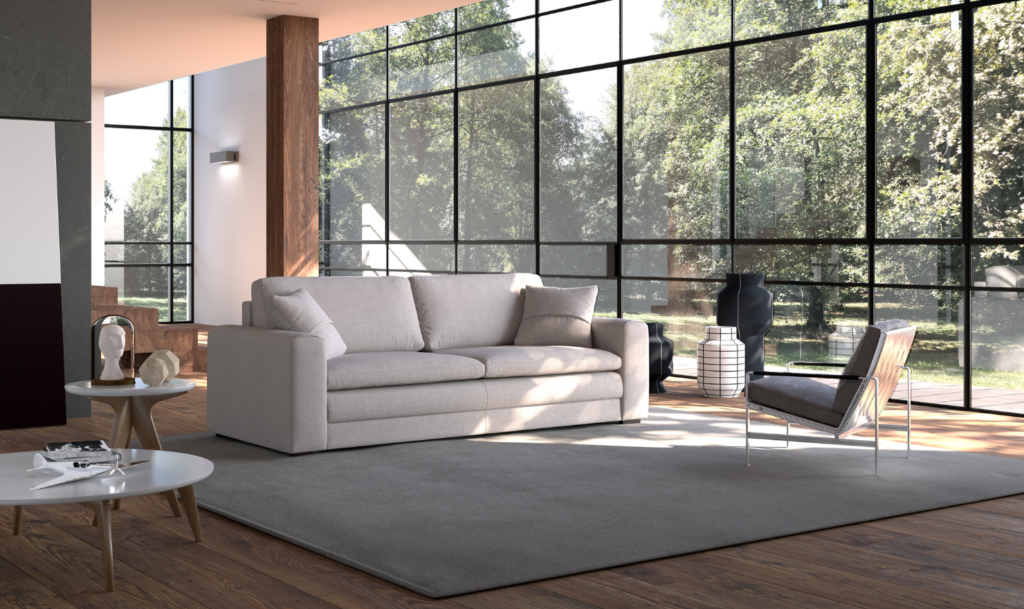 Cove Sleeper Sofa With Hybrid Deluxe Function-Jennifer Furniture