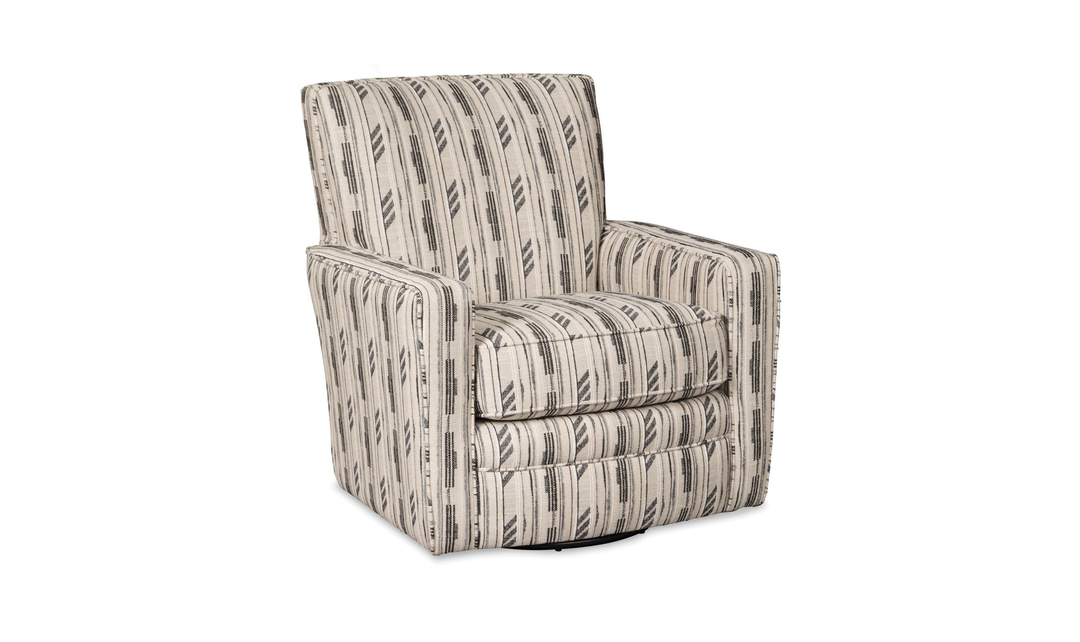 Klaussner Crosswell Fabric Swivel Glider Chair- Jennifer Furniture