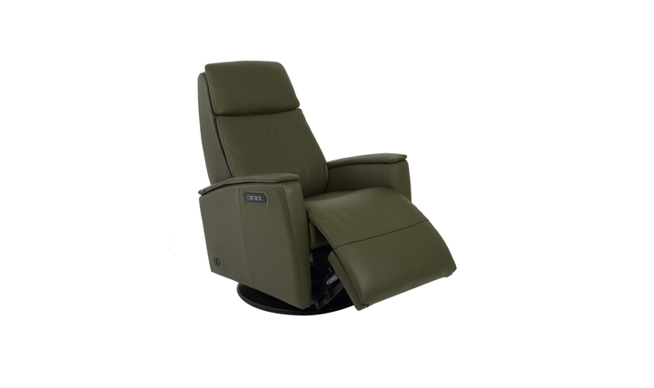 Fjords Crown Leather Recliner Chair with Comfort Swing Base