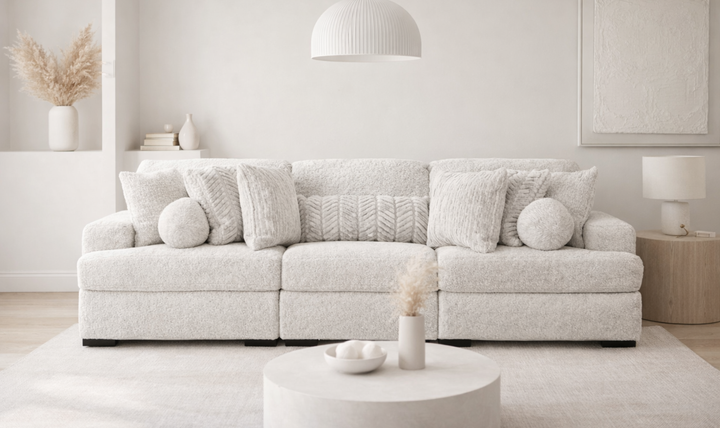 Modern Heritage Cuddle Plush 3-Piece Sofa