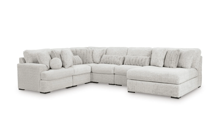 Modern Heritage Cuddle Plush 6-Piece Sectional with Chaise - Jennifer Furniture