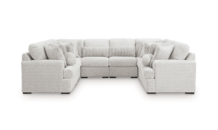 Modern Heritage Cuddle Plush 8-Piece U-Shape Fabric Sectional Sofa - Jennifer Furniture