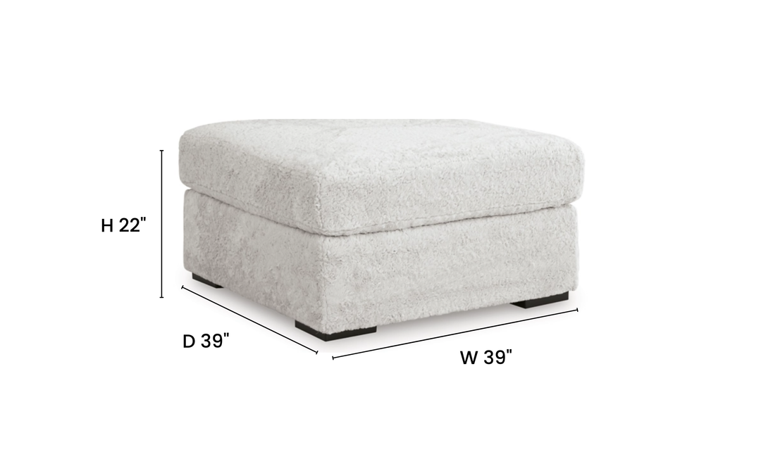 Modern Heritage Cuddle Plush Oversized Accent Ottoman - Jennifer Furniture