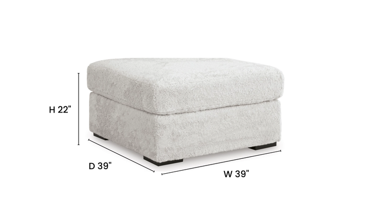 Modern Heritage Cuddle Plush Oversized Accent Ottoman - Jennifer Furniture