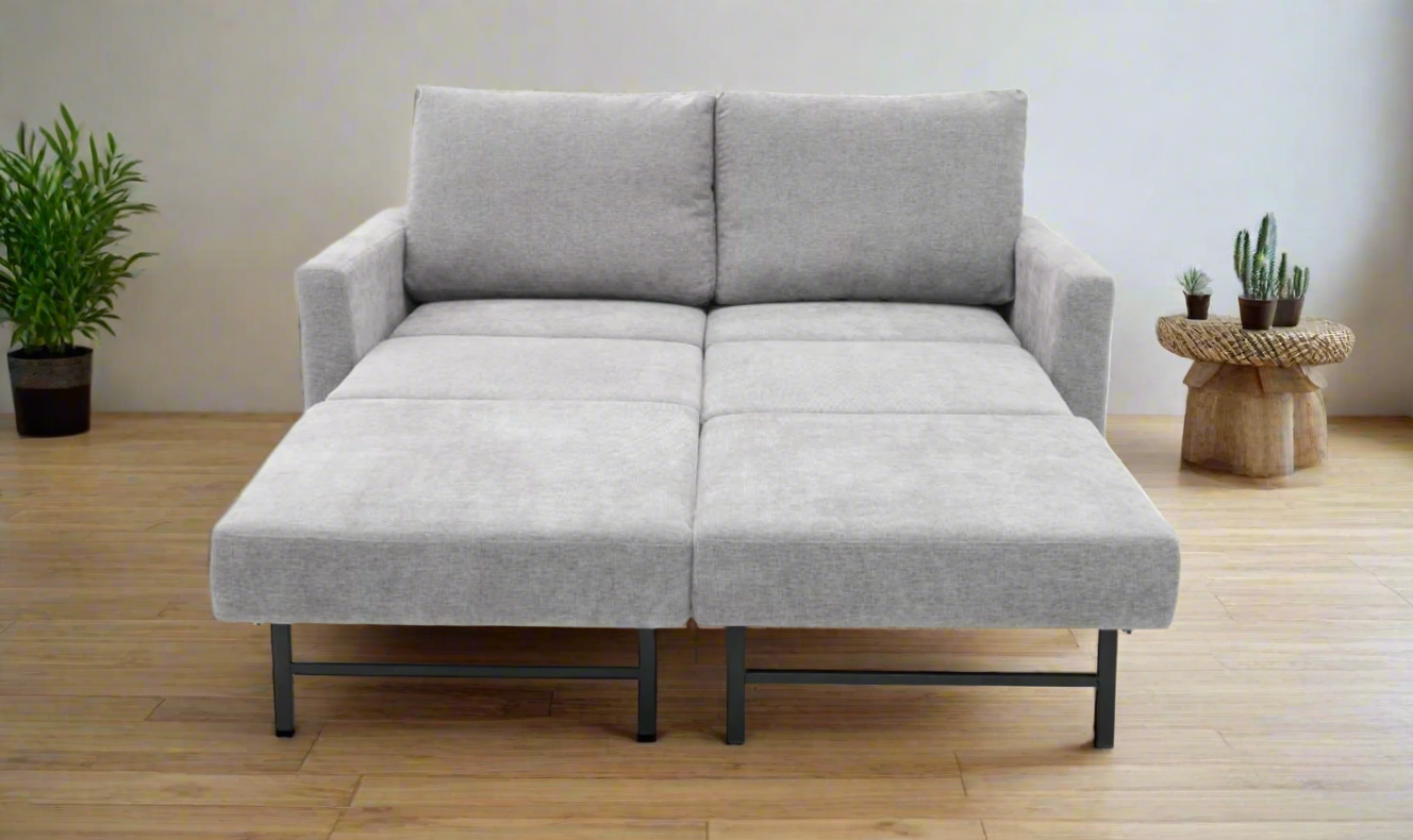 Gio Italia Cuddle Queen Fabric Sleeper Sofa With Nest Function