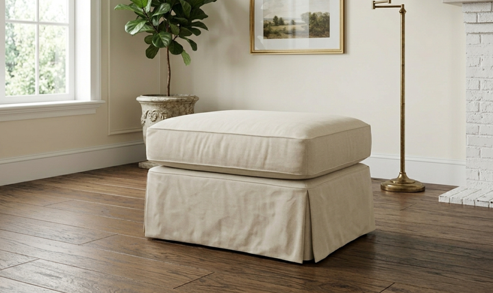 D16100 Jenny Ottoman Slipcover Only