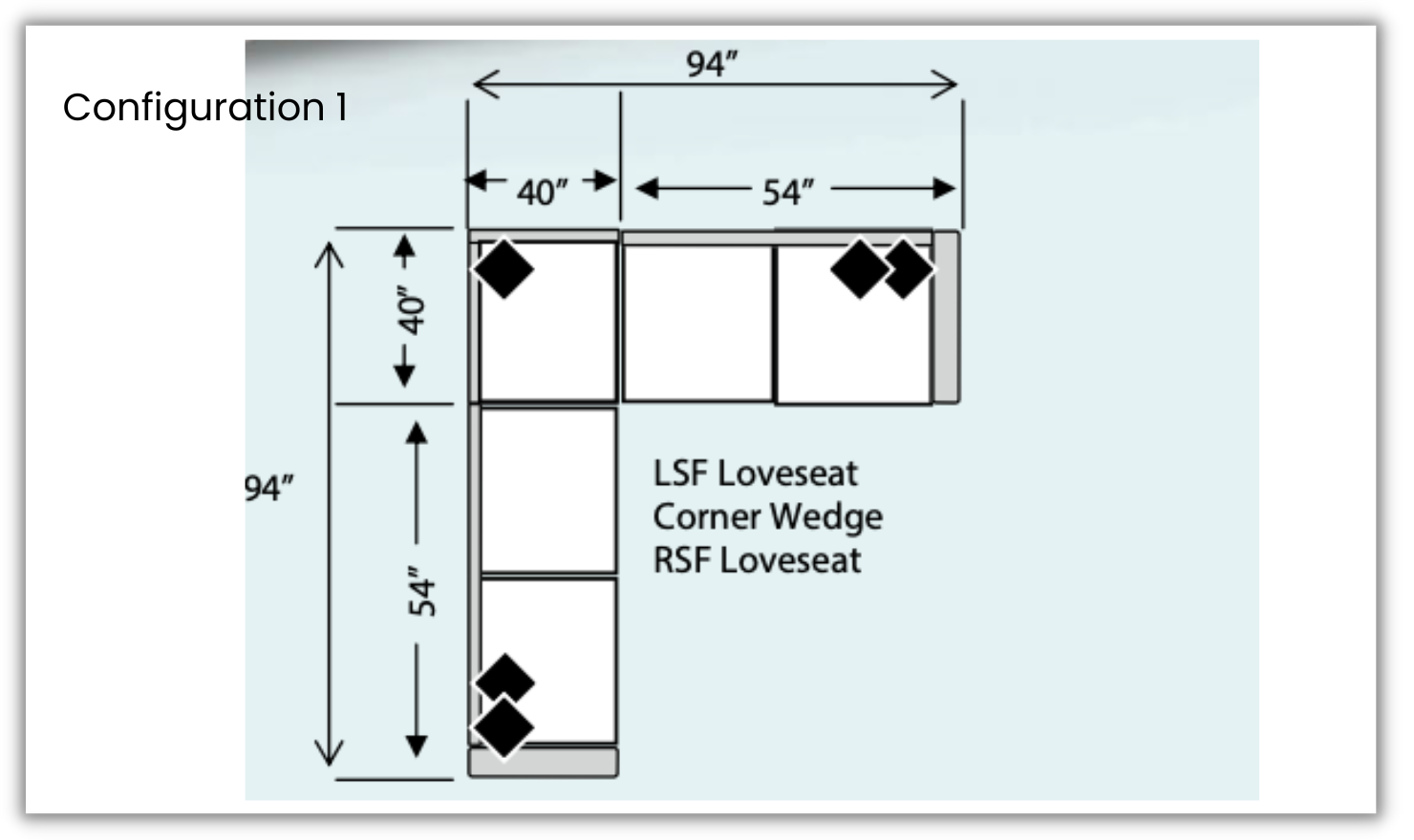 Four Seasons Daniel L-Shaped Slipcovered Modular Sectional Sofa, image size:1480x880
