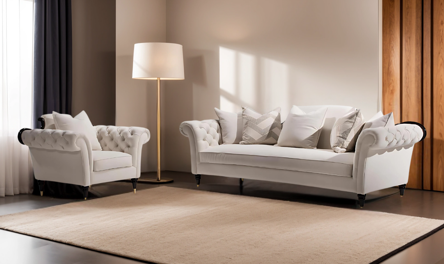 Gio Italia Dantone 2 Pieces Living Room Set