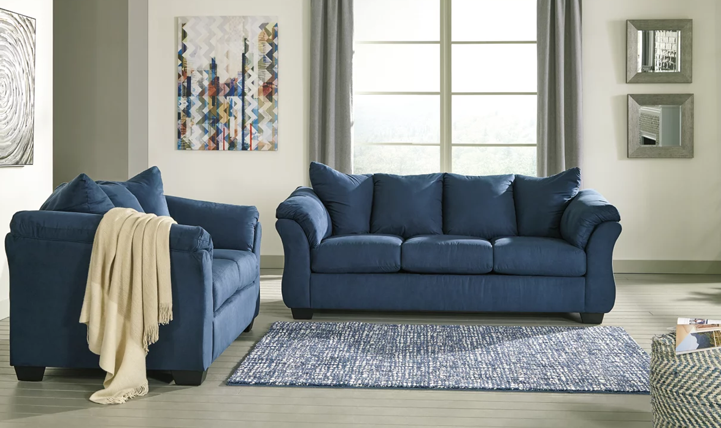 Darcy Loveseat With Pillow Arms
