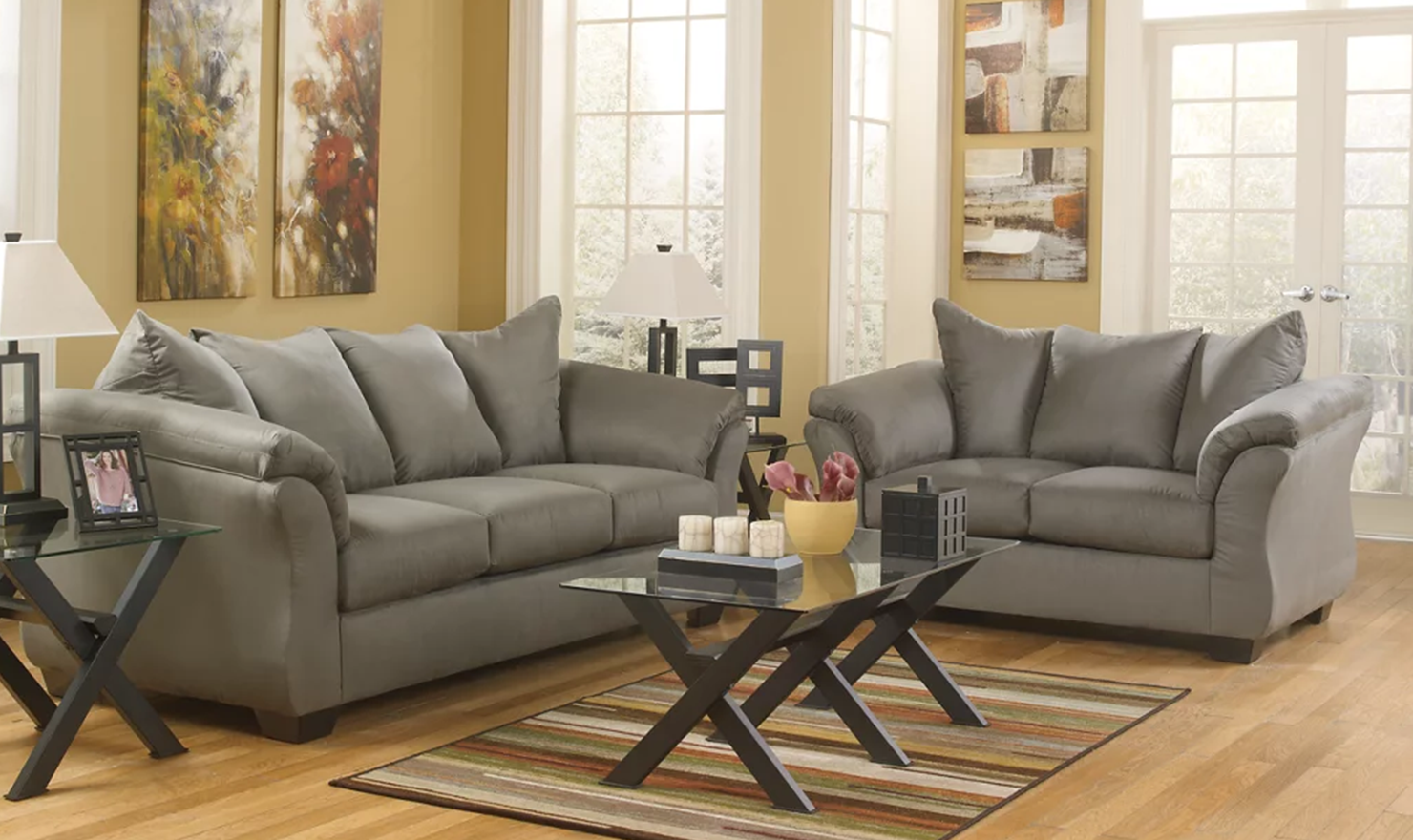 Darcy Loveseat With Pillow Arms