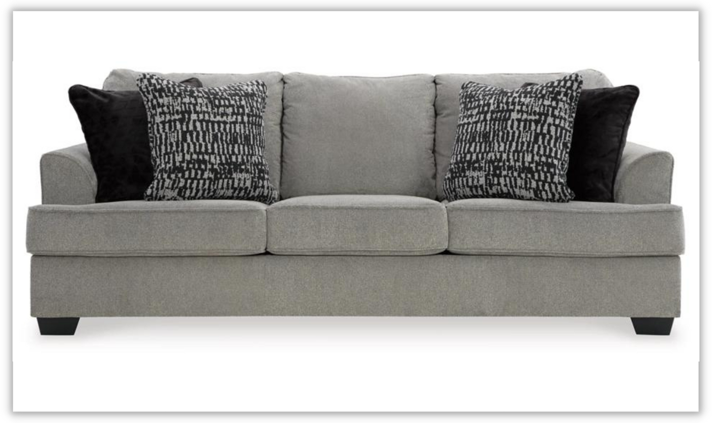 Modern Heritage Deakin 3-Seater Ash  Fabric Sofa