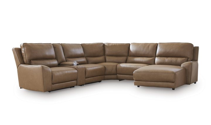 Modern Heritage DeepWakes 6-Piece Power Reclining Sectional with Chaise