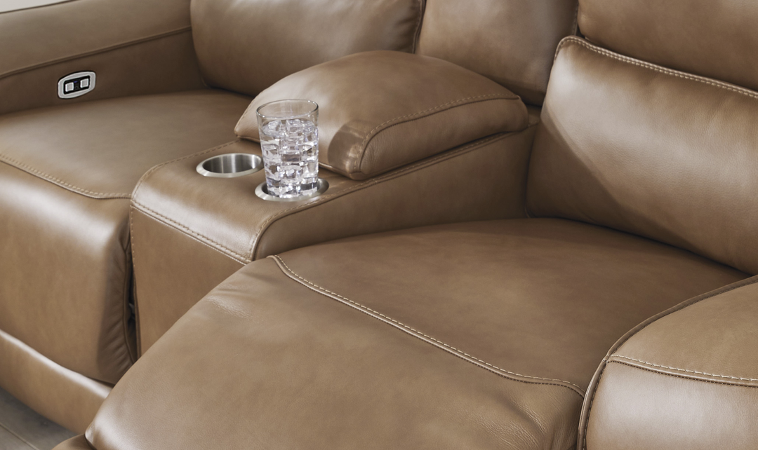 Modern Heritage DeepWakes 6-Piece Power Reclining Sectional with Chaise - Jennifer Furniture