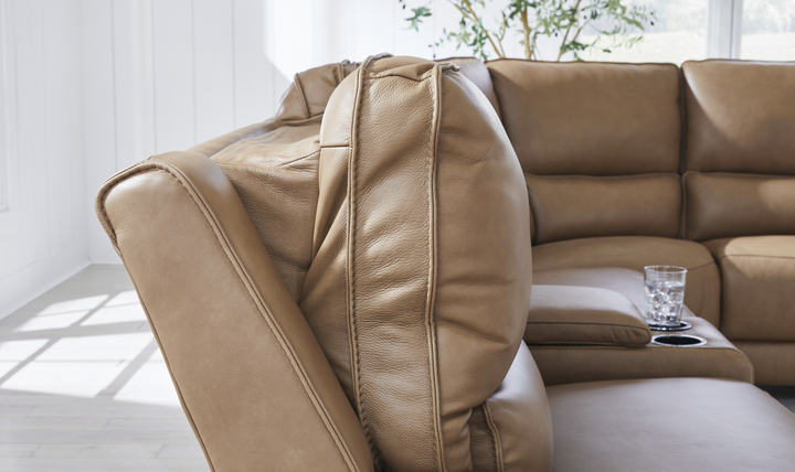 Modern Heritage DeepWakes 6-Piece Power Reclining Sectional with Chaise - Jennifer Furniture