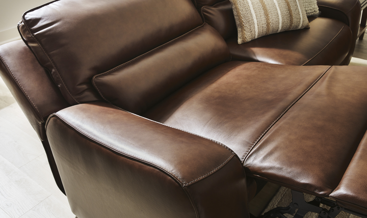 Modern Heritage DeepWakes 6-Piece Reclining Sectional with Storage Console - Jennifer Furniture