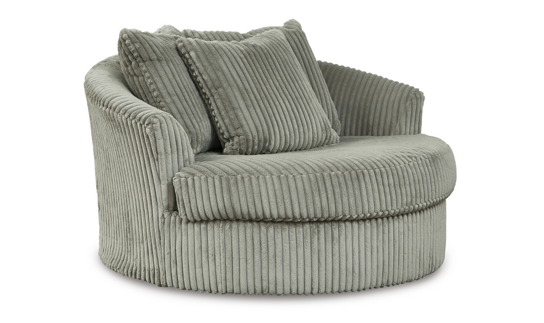 Lindyn Round Oversized Swivel Accent Chair