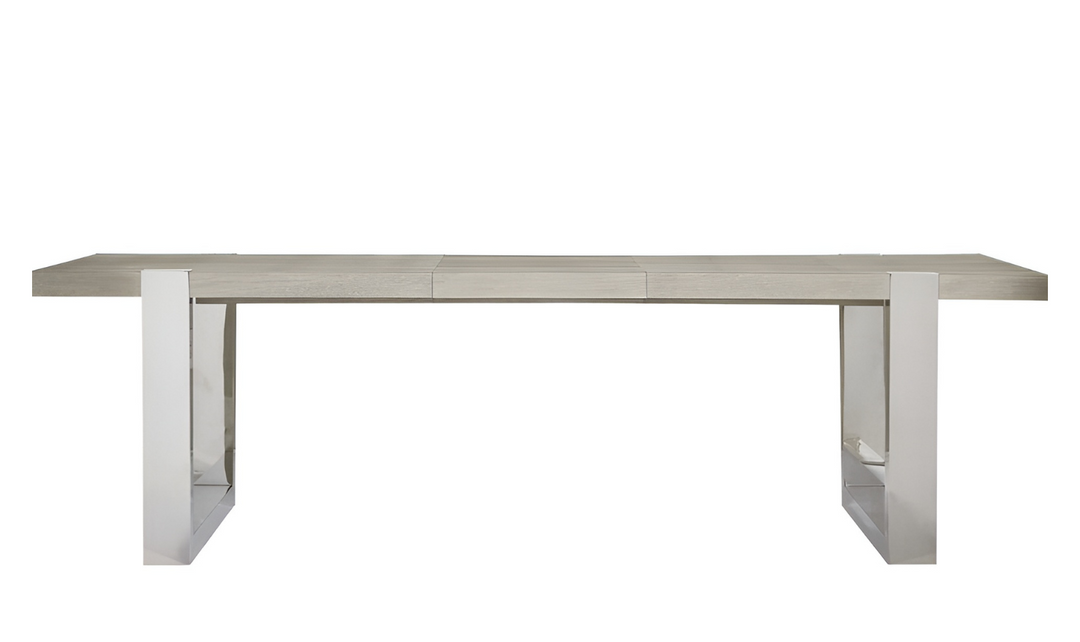 Universal Furniture Desmond Rectangular Wooden Top Dining Table in Gray