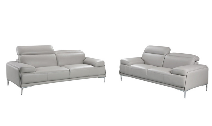 Jennifer Italia Detente Leather Loveseat With Adjustable Headrest