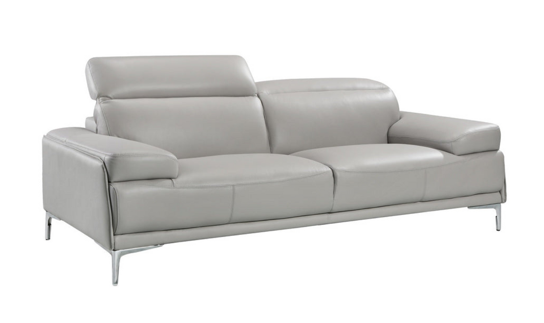 Jennifer Italia Detente Leather Loveseat With Adjustable Headrest