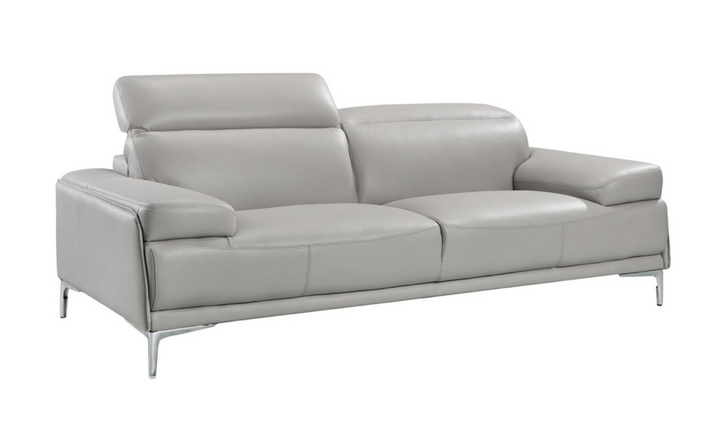 Jennifer Italia Detente Leather Loveseat With Adjustable Headrest