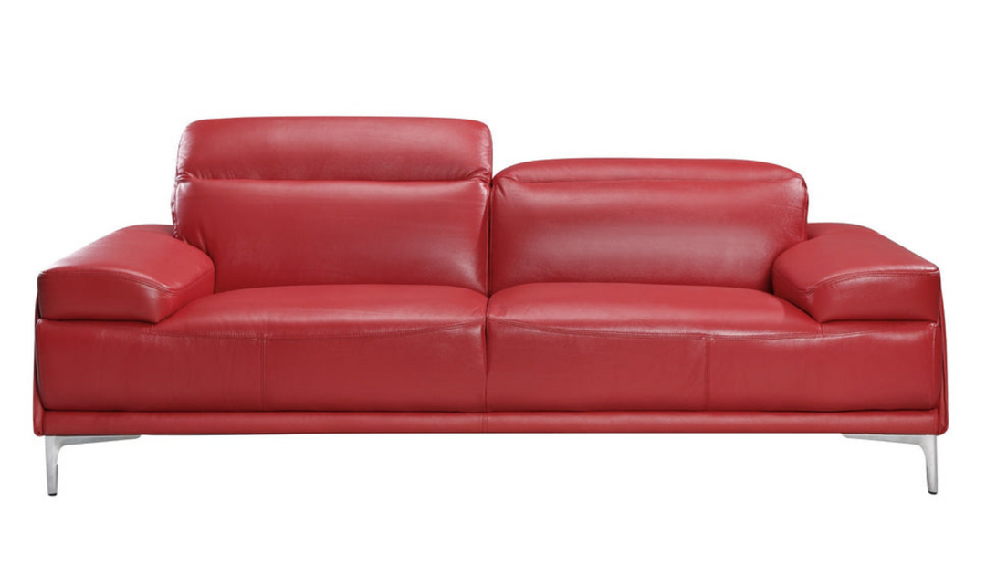Jennifer Italia Detente Leather Loveseat With Adjustable Headrest