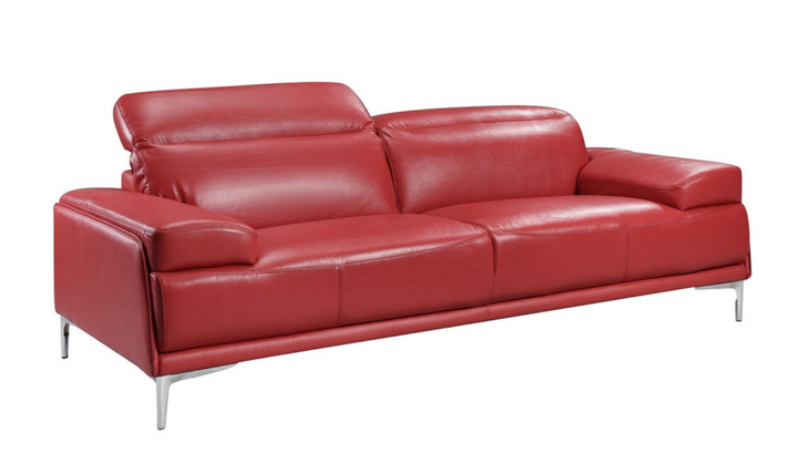 Jennifer Italia Detente Leather Loveseat With Adjustable Headrest
