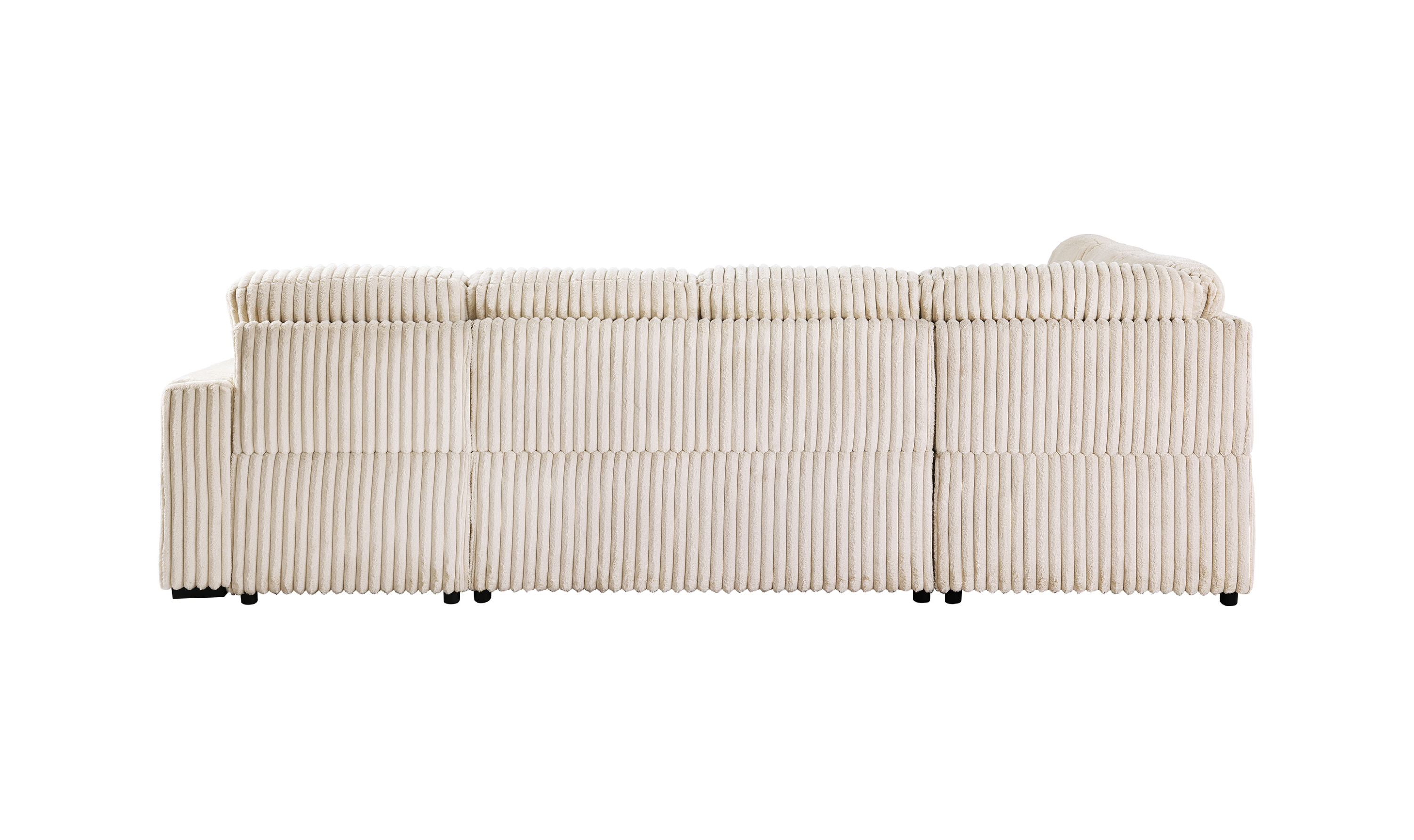 Modern Heritage Devonshire Sleeper Sectional Sofa with Storage Chaise - Jennifer Furniture