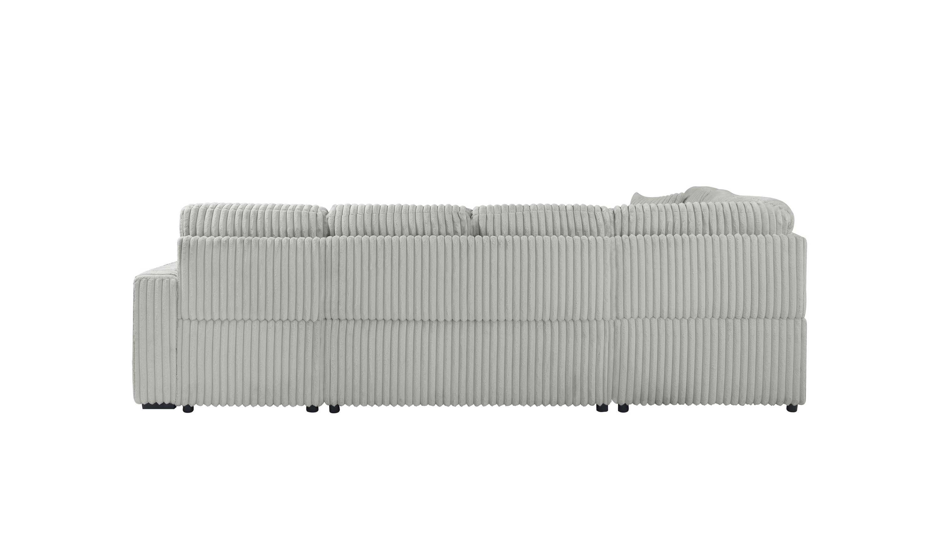 Modern Heritage Devonshire Sleeper Sectional Sofa with Storage Chaise - Jennifer Furniture