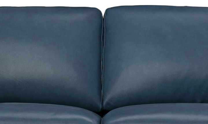Dillon 2-Seater Waxy Pull-up Leather Loveseat WIth Track Arms-Jennifer
