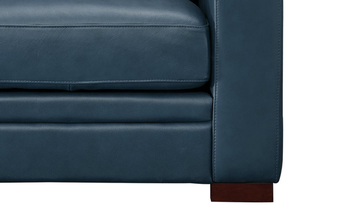 Dillon 2-Seater Waxy Pull-up Leather Loveseat WIth Track Arms-Jennifer