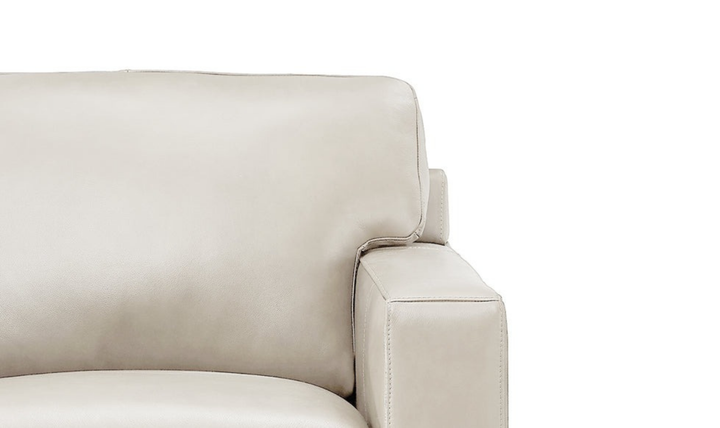 Dillon 2-Seater Waxy Pull-up Leather Loveseat WIth Track Arms-Jennifer