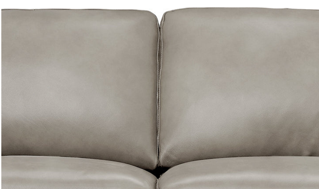 Dillon 2-Seater Waxy Pull-up Leather Loveseat WIth Track Arms-Jennifer