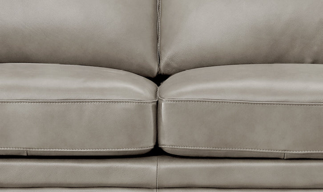 Dillon 2-Seater Waxy Pull-up Leather Loveseat WIth Track Arms-Jennifer