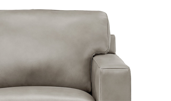 Dillon 2-Seater Waxy Pull-up Leather Loveseat WIth Track Arms-Jennifer