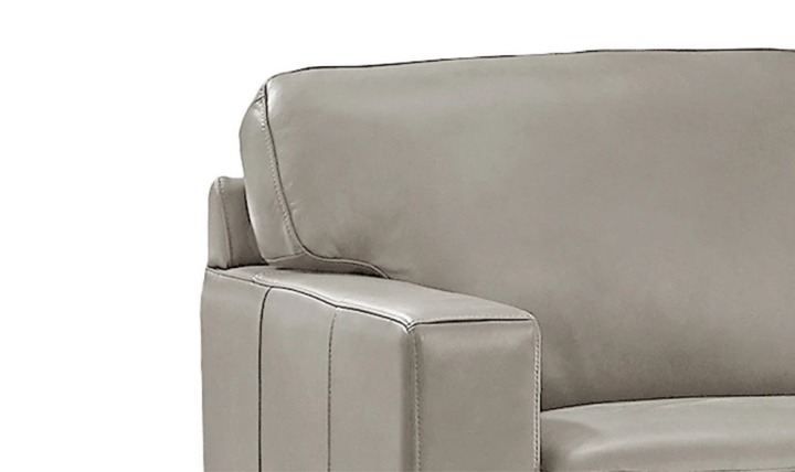 Dillon 2-Seater Waxy Pull-up Leather Loveseat WIth Track Arms-Jennifer