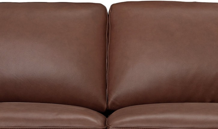 Dillon 2-Seater Waxy Pull-up Leather Loveseat WIth Track Arms-Jennifer