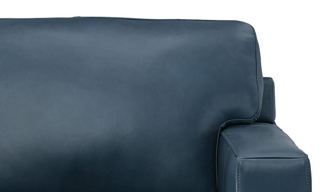 Dillon 2-Seater Waxy Pull-up Leather Loveseat WIth Track Arms-Jennifer